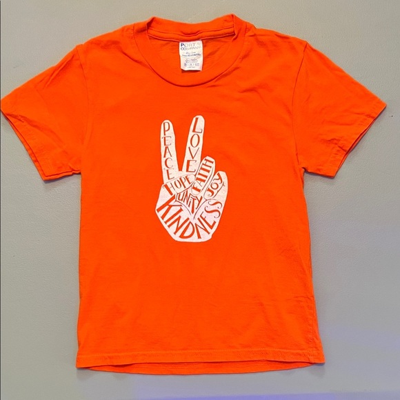 Delta Other - Orange Peace Sign Kids T-Shirt